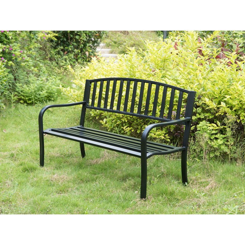 Banc de parc en acier Barty