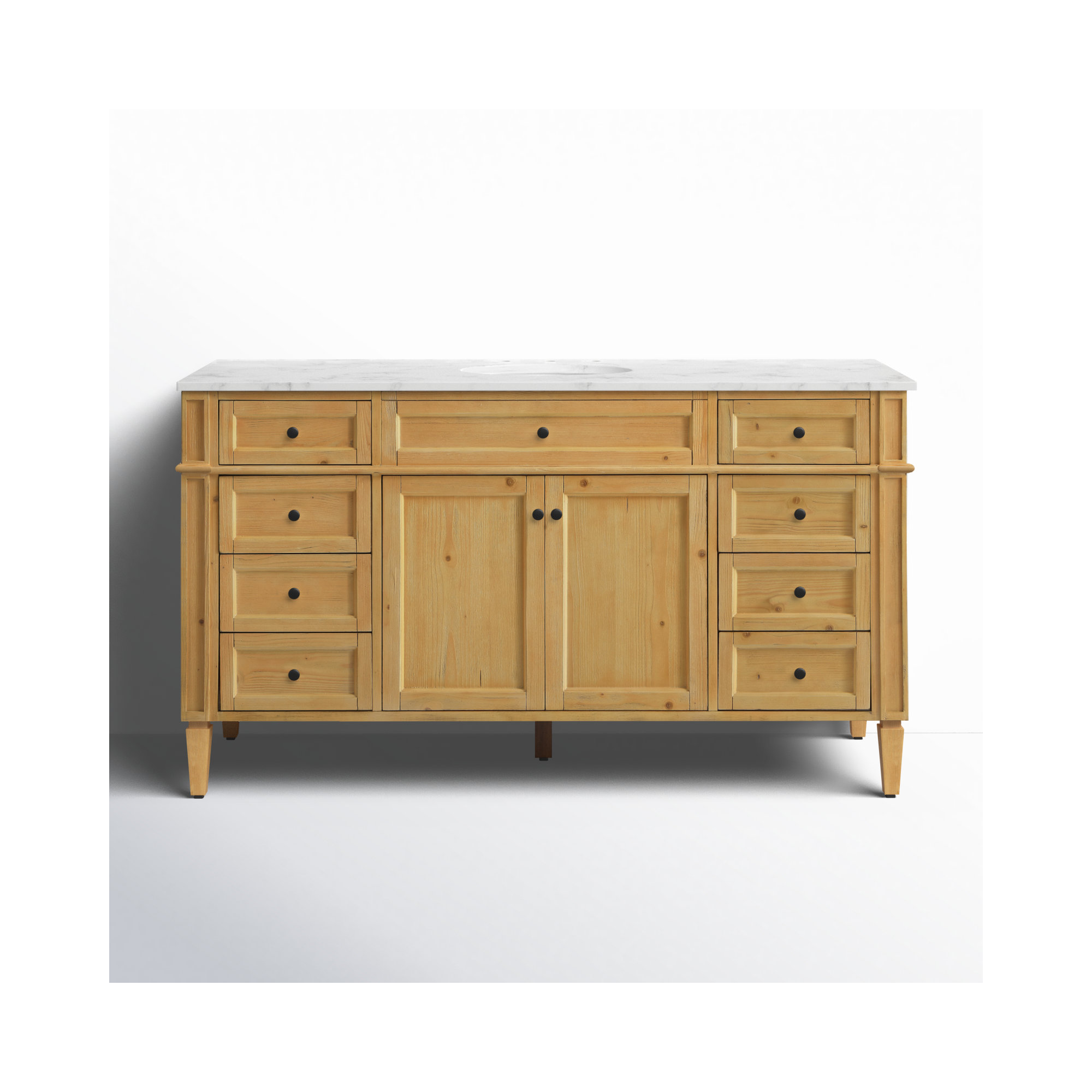 Rivers 60'' Single Bathroom Vanity, Light Brown