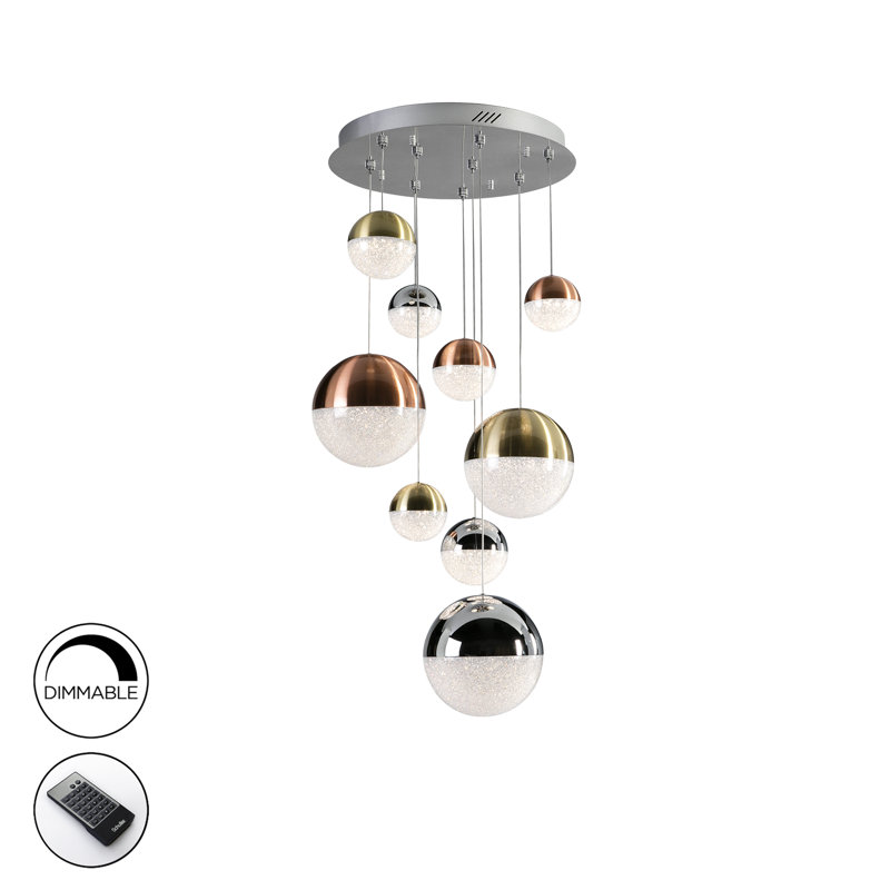 Avocet 9 - Light LED Cluster Pendant