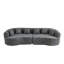 Compression Cloud Sectionals, Chenille 111.5 Inch Modern Home Sofa
