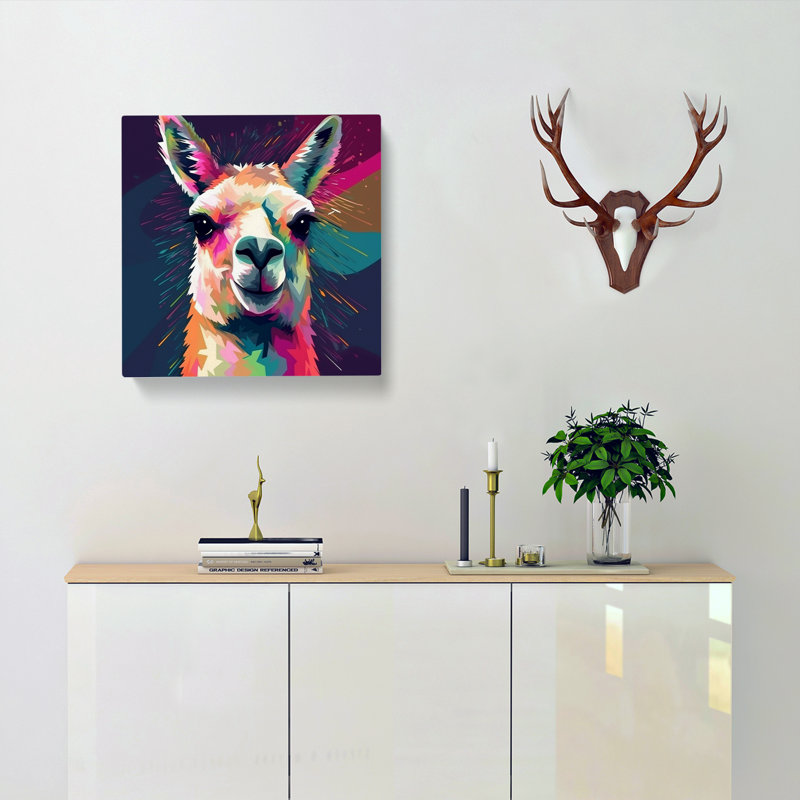 Llama - Wrapped Canvas
