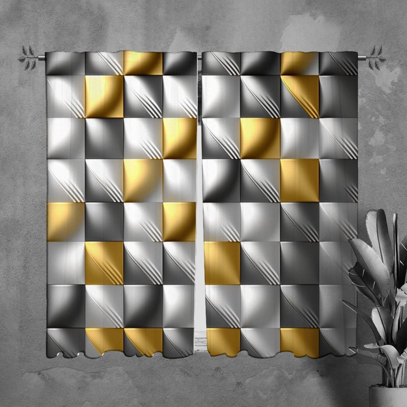 Panneau de rideau obscurcissant en polyester Mykaya, L 20 po x L 61 po