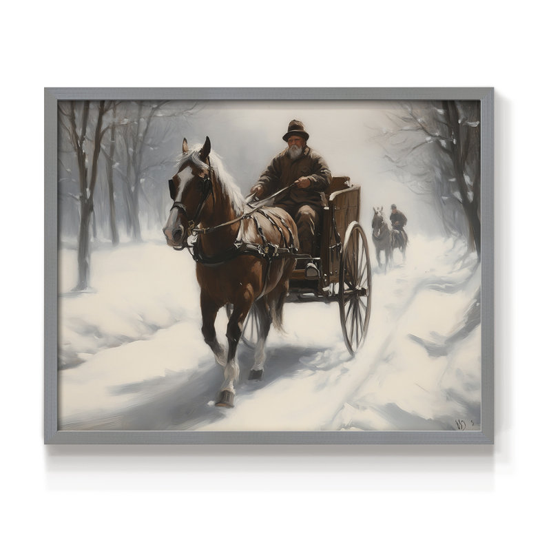 Art de Noël - DCCDXLLII - Reproduction encadrée - Restickable, H 16 po x l 20 po, Gris