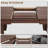 Extendable Dining Room Table for 6-10, Farmhouse Kitchen Tables with Wooden Sturdy Frame-1914495078