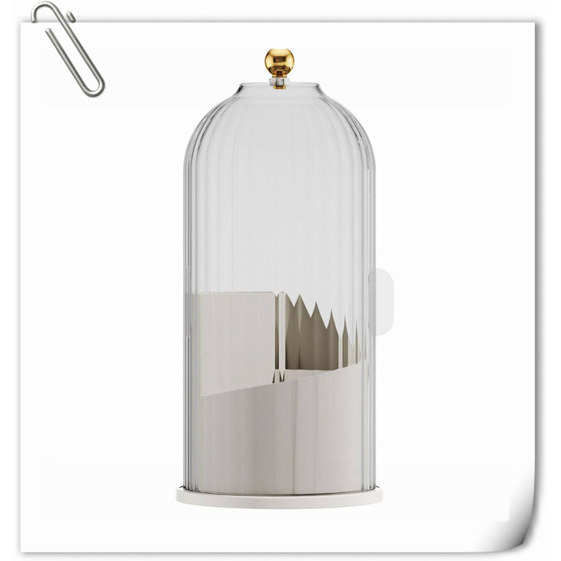 Aveyah Plastic Compartment Makeup Organiser, White