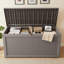 Boîte de rangement verrouillable en résine résistante à l'eau 67 gallons l 67,76 po (brun clair / gris)-122410734