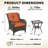 Anahit 3-Piece Outdoor Conversation Seating Group with Cushions-2090312415