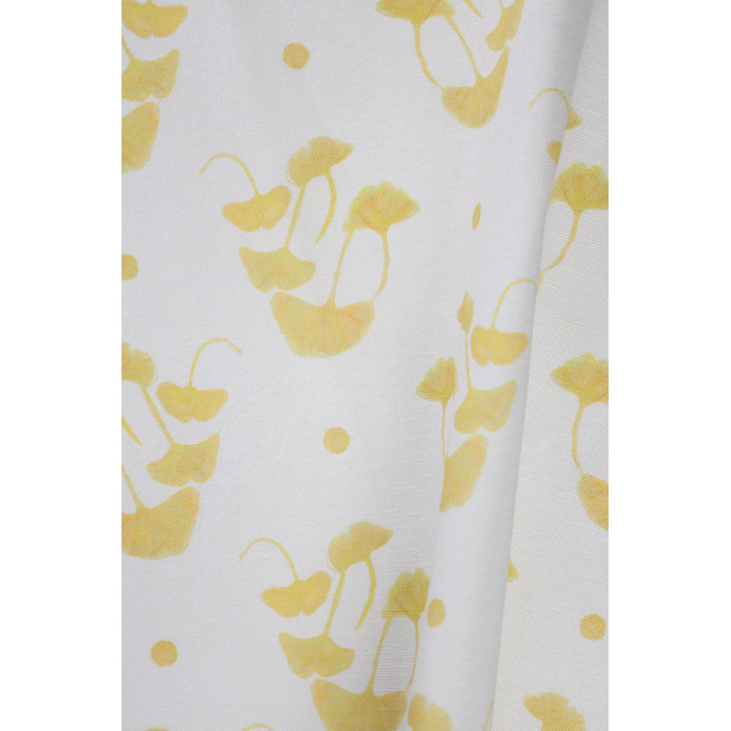 Ginkgo Square Pillow Cover & Insert, Golden Rod Floral, 24"H x 24"W