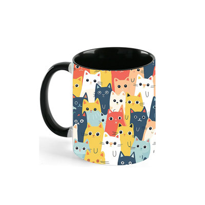 Cat Coffee Mug 11 OZ Ceramic Tea Cup Novelty Mugs Funny Coffee Cups with Handle