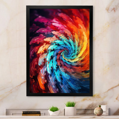 Colorfulfloral Fractal Spiral II - Fractal Wall Art Print