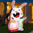 Easter Bunny with Egg Inflatable