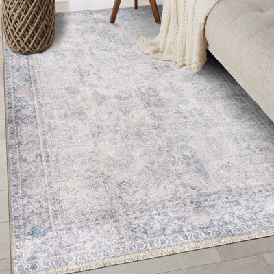 Tapis bleu lavable à la machine Kromer