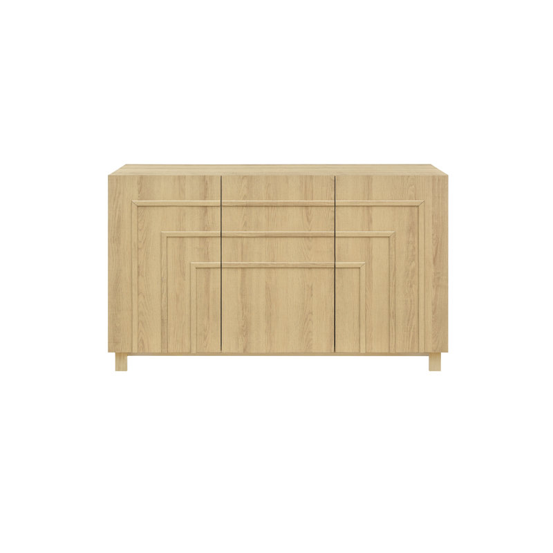 Buffet Ann 47 "avec portes à panneaux, Chêne