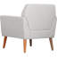 Fauteuil Jetse Fauteuil d'appoint large en lin capitonné-769665507