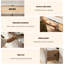 Meuble télé moderne en bois massif beige-399372545