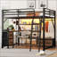 Grand lit mezzanine avec bureau et DEL-1210630971