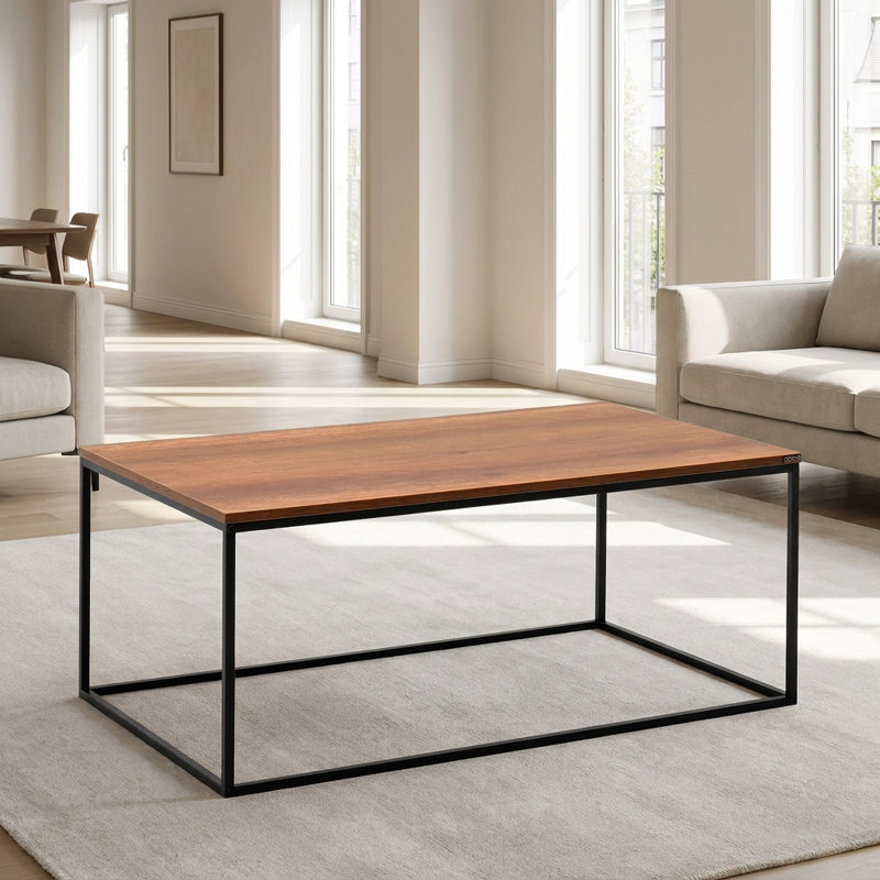 Ashton Industrial Frame Walnut Coffee Table