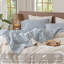 Ensemble de draps 100% coton lavé MooMee-121458986-119224426