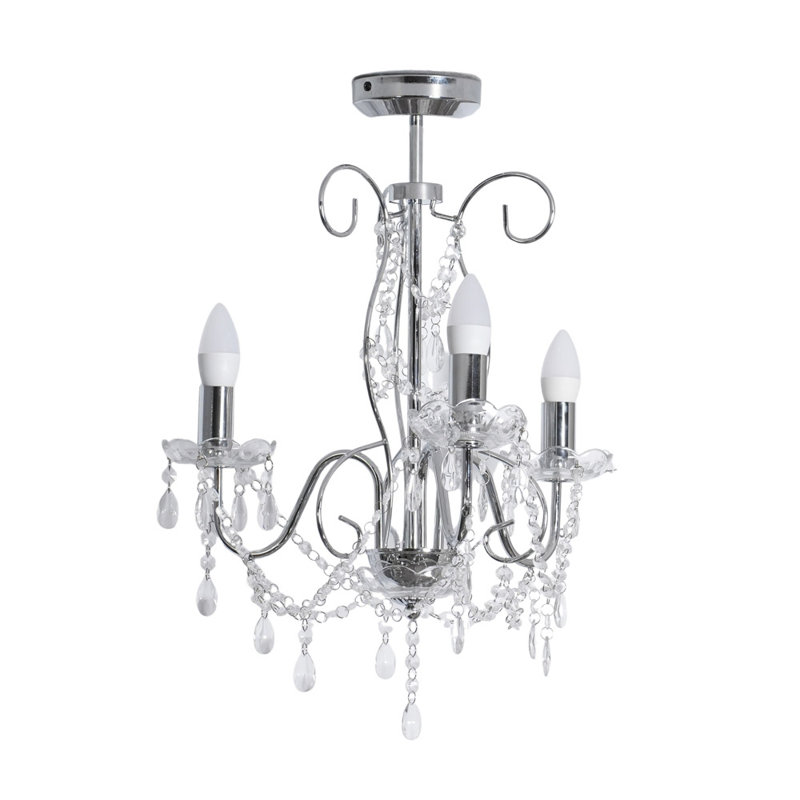 Raglesville Chandelier, Silver, No