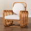 Carrin Bohemian Light Honey Rattan Arm Chair