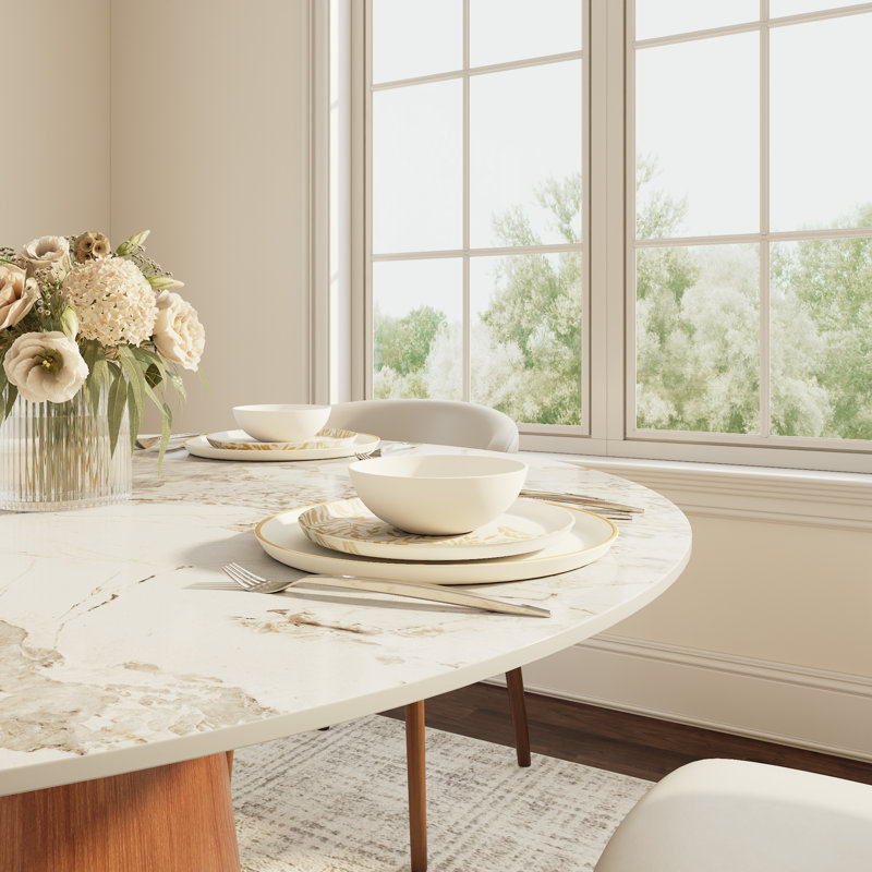 Table de salle à manger Farmhouse, H 29,52 po x L 47,24 po x l 47,24 po