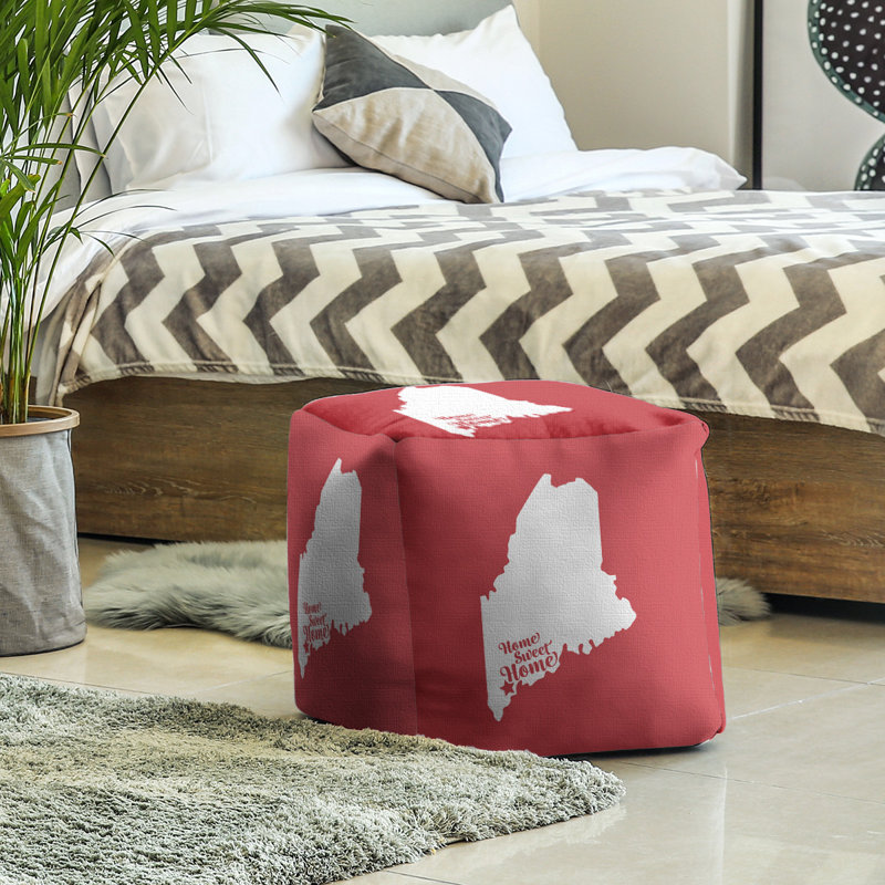 Repose-pieds à cubes portland the home, Rouge