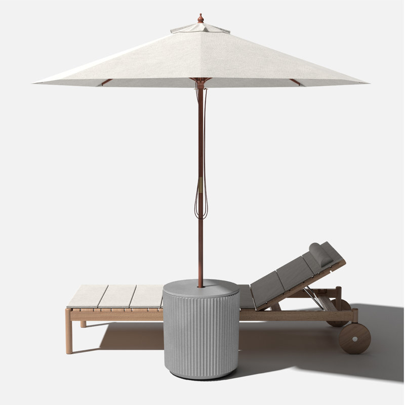 Demi Shade Side Table, Gray