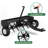 Heavy Duty 48-Inch Tow-Behind Plug Aerator for Lawn Tractors & ATVs – 24 Steel Tines, 3" Deep Core Aeration, 150 lb Weight Tray, Pneumatic Tires, Global Hitch, Bonus Gloves – Black + Gloves