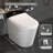 Smart Toilet,Modern Smart Toilet With Bidet Built In With Foot Kick,Tankless Toilets Auto Open/Close Lid With Dryer,ADA Comfort Height Heat Seat,Instant Warm Water,Power Outage And Flush Black-124513501
