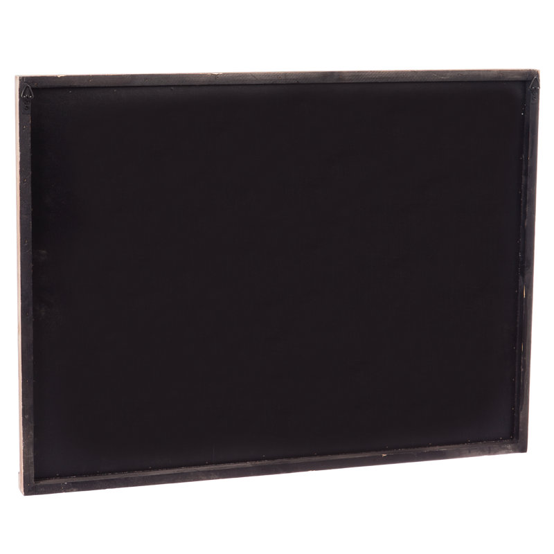 Tableau noir murale en bois et métal pour porte de grange
