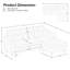 Canapé modulaire en L 2 pièces Cerny-689163006