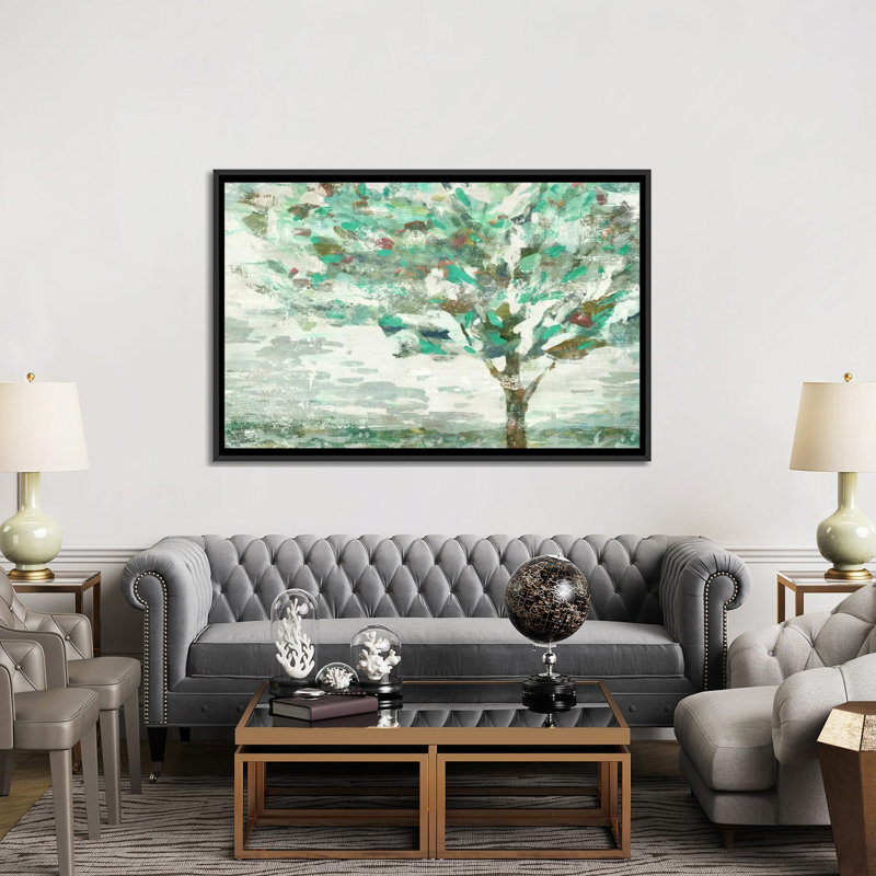 « prospect », impression sur toile, H 18 po x l 26 po x P 1,5 po, Toile avec cadre noir, Pas de tapis