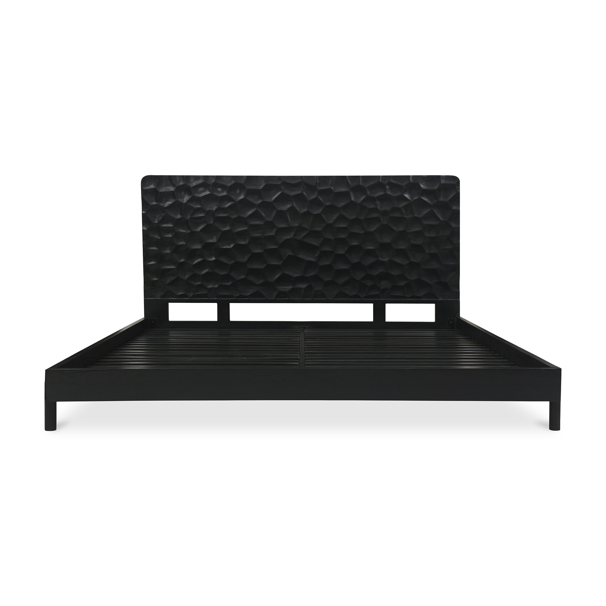 Marsa Upholstered Bed, Black, Queen
