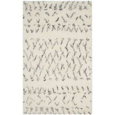Tapis sud-ouest en laine et coton touffeté à la main Aderhold