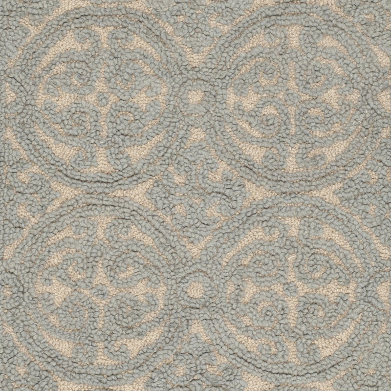 Sadik Cambridge Hand Tufted Wool Geometric Rug, Round 10'