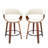 Devlin Faux Leather Upholstered Swivel Mid-Century Stools-1858617246-1858617245