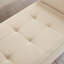 Banc de lit 51,5 po avec rangement en velours beige-719234461