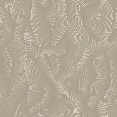 Meraki - Taupe Wallpaper by Sabrina Yvonne