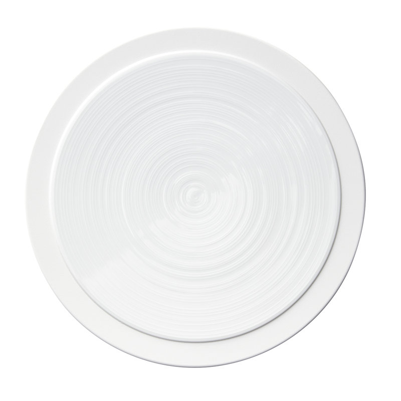 Bahia Stoneware Dinner Plate, White