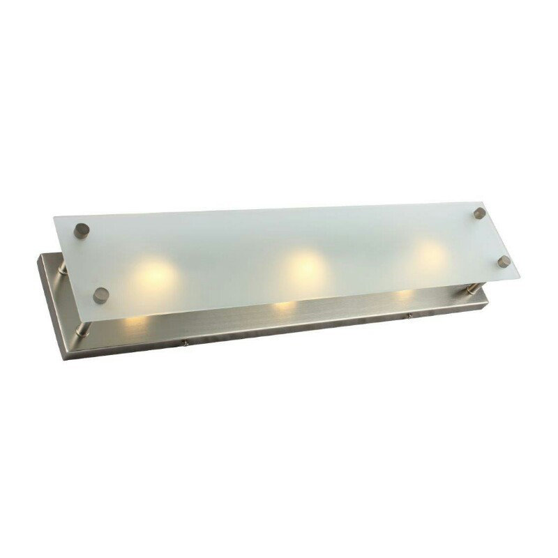 Hugh 3 - Light Dimmable Bath Bar, Brushed Nickel