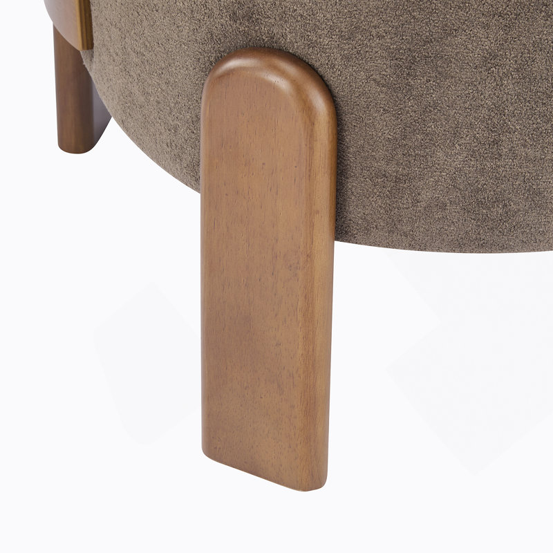 Fauteuil à oreilles Cozy, Marron foncé