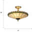 Blarney Glass Semi Flush Mount