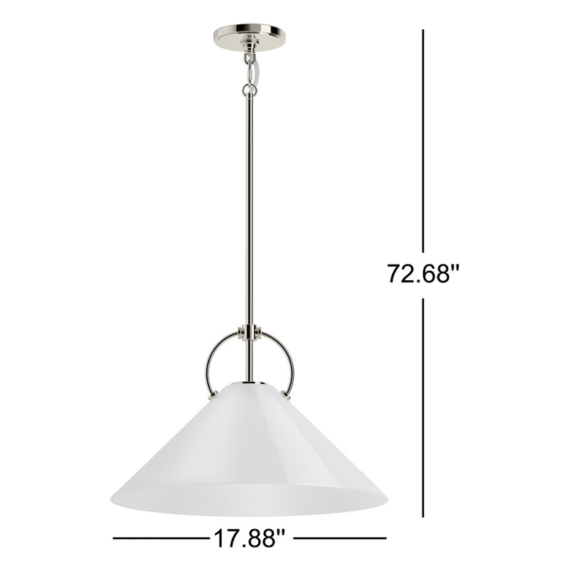 Luminaire suspendu 18 po Kernen By Studio McGee, Nickel poli