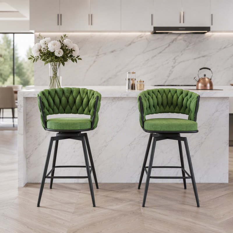Swivel Upholstered Counter Stool