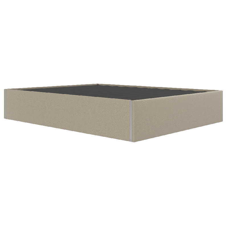 Sapan Upholstered Bed, King, Vintage Leather Dusty Taupe
