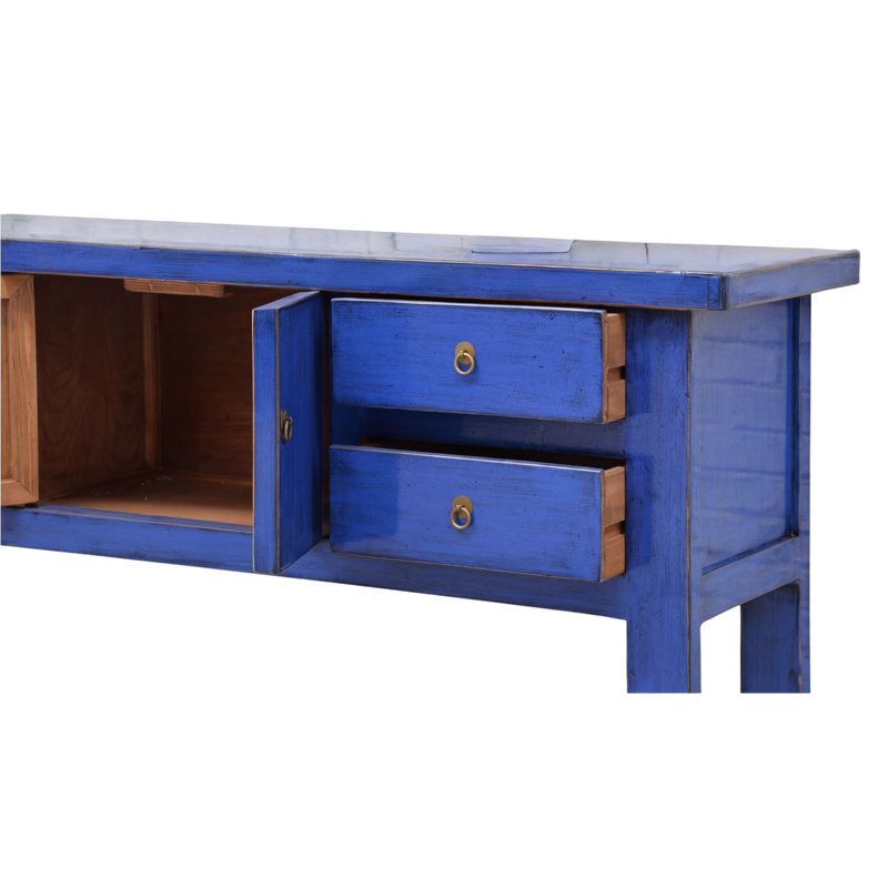 Annegreet 180cm Console Table, Peacock Blue
