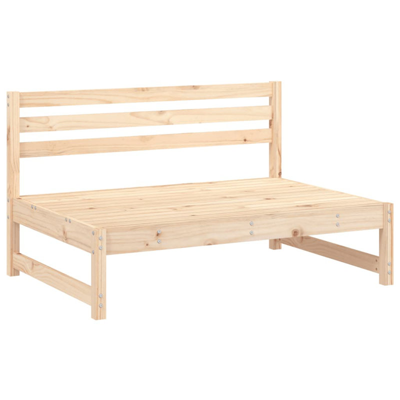 Ophelia & Co. Patio Middle Sofas 2 Pcs 47.2"X31.5" Solid Wood Pine (Set of 2)