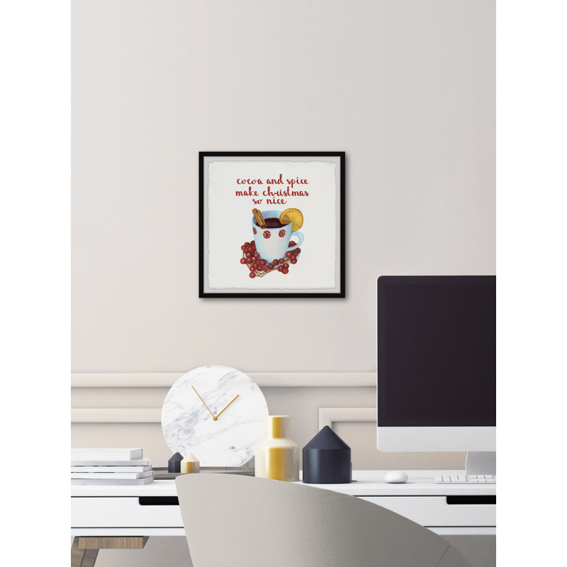 Christmas Is Nice - Single Picture Frame Print, 61cm H x 61cm W x 3.81cm D