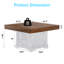 Table basse l 31,5 po en bois manufacturé avec base en X-1004495585