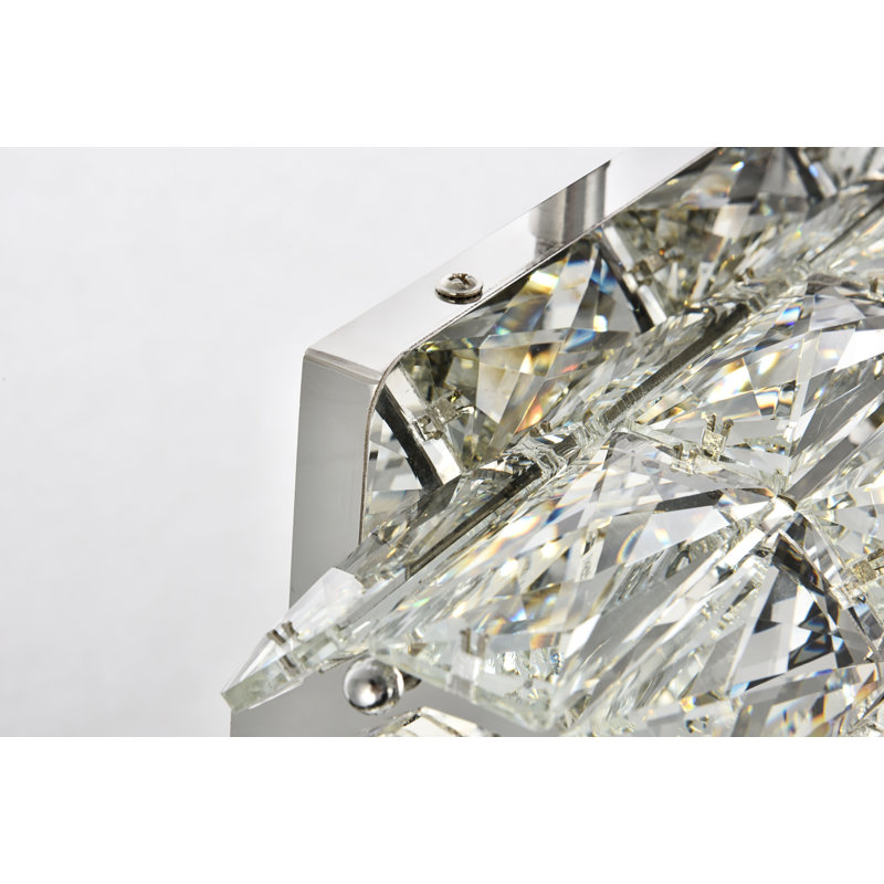 Ultan Dimmable LED Vanity Light, 4.7" H x 12.2" W x 9" D, Chrome
